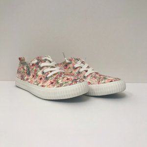 Blowfish Malibu Sneakers Pink Floral Slip-On